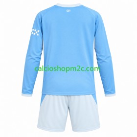 Manchester City Bambino Maglia Prima 2026/2027 Manica Lunga